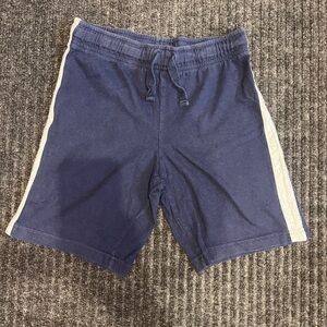 Kids Navy Blue Shorts with grey Side Stripes Size 7/8